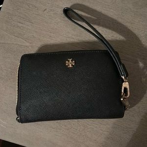 Black Tory Burch Wristlet